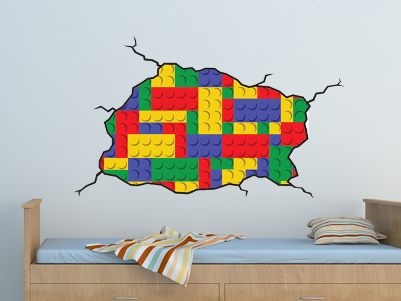 Lego best sale wall decal